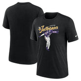 Justin Jefferson Minnesota Vikings Player Graphic T-Shirt Heather Black - Nike