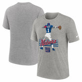 Malik Nabers New York Giants Player Graphic T-Shirt Heather Gray - Nike