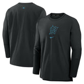 Miami Marlins Nike Authentic Collection Player Dri-FIT Lightweight Pullover Online