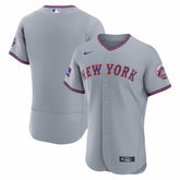New York Mets Nike Road Sponsor Patch Authentic Jersey On Sale