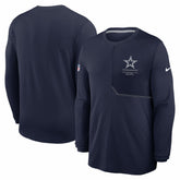 Dallas Cowboys Sideline Coach UV Dri-FIT Long Sleeve Shirt Navy - Nike