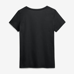 Green Bay Packers Logo Athletic Women's Primary Logo V-Neck T-Shirt Black - NFL