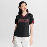 Arizona Diamondbacks Fanatics Women's Diva Race Ahead Raglan V-Neck T-Shirt Near Me