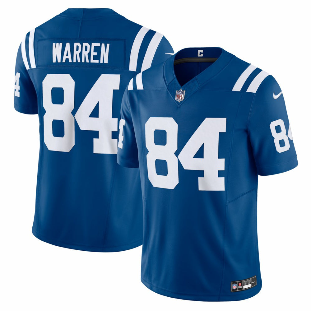 Tyler Warren Indianapolis Colts Team Vapor F.U.S.E. Limited Jersey Royal - Nike