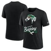 Saquon Barkley Philadelphia Eagles Player Graphic T-Shirt Heather Black - Nike
