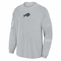 Buffalo Bills Oversized Type Play Long Sleeve T-Shirt Gray - Fanatics