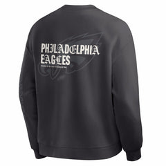 Philadelphia Eagles Oversized Type Play Multi Sweatshirt Black - Fanatics