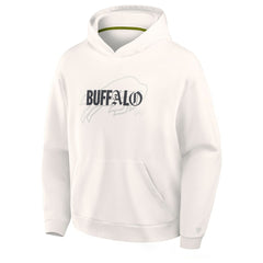 Buffalo Bills Oversized Type Play Location Hoodie Cream - Fanatics
