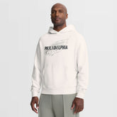 Philadelphia Eagles Oversized Type Play Location Hoodie Cream - Fanatics