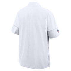 Los Angeles Chargers Sideline Short Sleeve Quarter-Zip Coach Jacket White - Nike