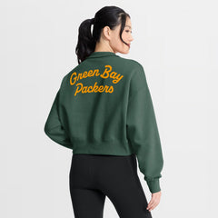 Green Bay Packers Women's Phoenix Fleece Quarter-Zip Sweatshirt Green - Nike