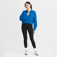 Detroit Lions Women's Phoenix Fleece Quarter-Zip Sweatshirt Blue - Nike