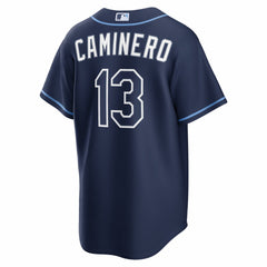 Junior Caminero Tampa Bay Rays Nike Road Replica Jersey for sale