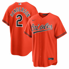 Gunnar Henderson Baltimore Orioles Nike Alternate 2 Replica Jersey Lifestyle