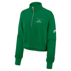 Philadelphia Eagles Women's Phoenix Fleece Quarter-Zip Sweatshirt Kelly Green - Nike