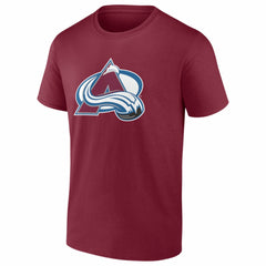 Colorado Avalanche - Logo Athletic Essential T-Shirt Burgundy