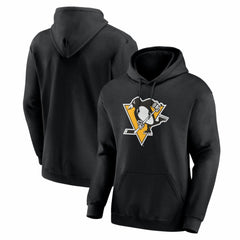 Pittsburgh Penguins Logo Athletic Essential Hoodie Black
