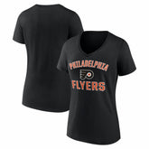 Philadelphia Flyers - Logo Athletic Women's Arch Victory V-Neck T-Shirt Black