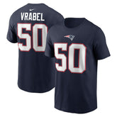 Mike Vrabel New England Patriots Retired Player Name & Number T-Shirt Navy - Nike