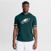 Philadelphia Eagles Optimal Play Short Sleeve Hooded T-Shirt Midnight Green - Fanatics