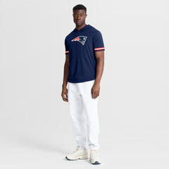 New England Patriots Optimal Play Short Sleeve Hooded T-Shirt Navy - Fanatics