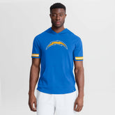 Los Angeles Chargers Optimal Play Short Sleeve Hooded T-Shirt Powder Blue - Fanatics