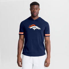 Denver Broncos Optimal Play Short Sleeve Hooded T-Shirt Navy - Fanatics