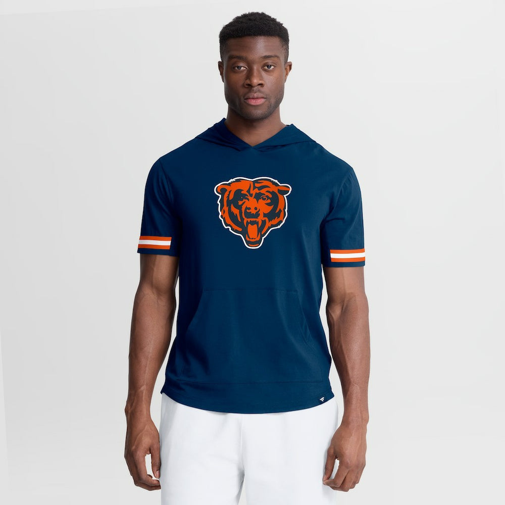 Chicago Bears Optimal Play Short Sleeve Hooded T-Shirt Navy - Fanatics