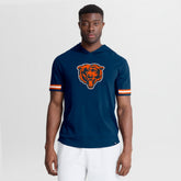 Chicago Bears Optimal Play Short Sleeve Hooded T-Shirt Navy - Fanatics