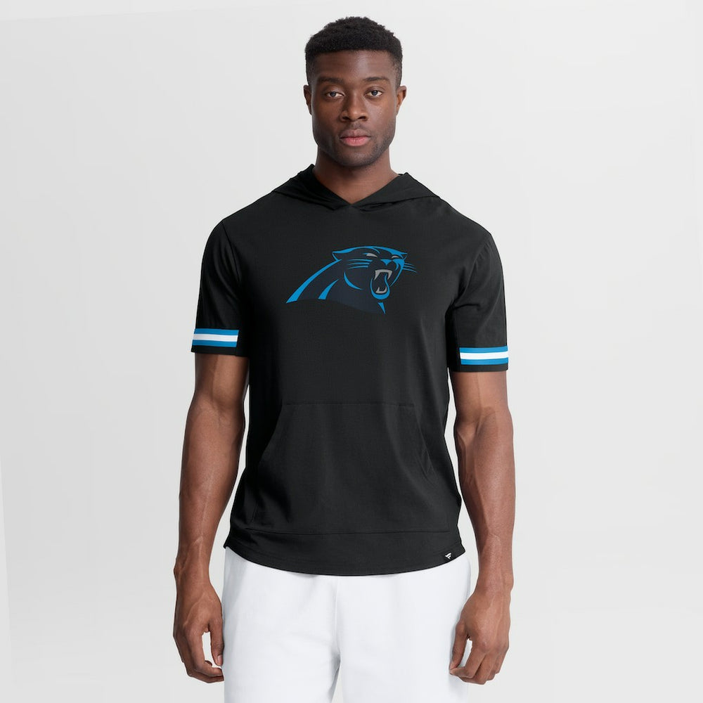 Carolina Panthers Optimal Play Short Sleeve Hooded T-Shirt Black - Fanatics