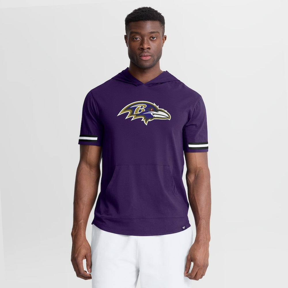 Baltimore Ravens Optimal Play Short Sleeve Hooded T-Shirt Purple - Fanatics