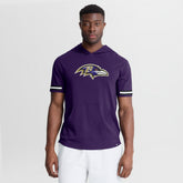 Baltimore Ravens Optimal Play Short Sleeve Hooded T-Shirt Purple - Fanatics