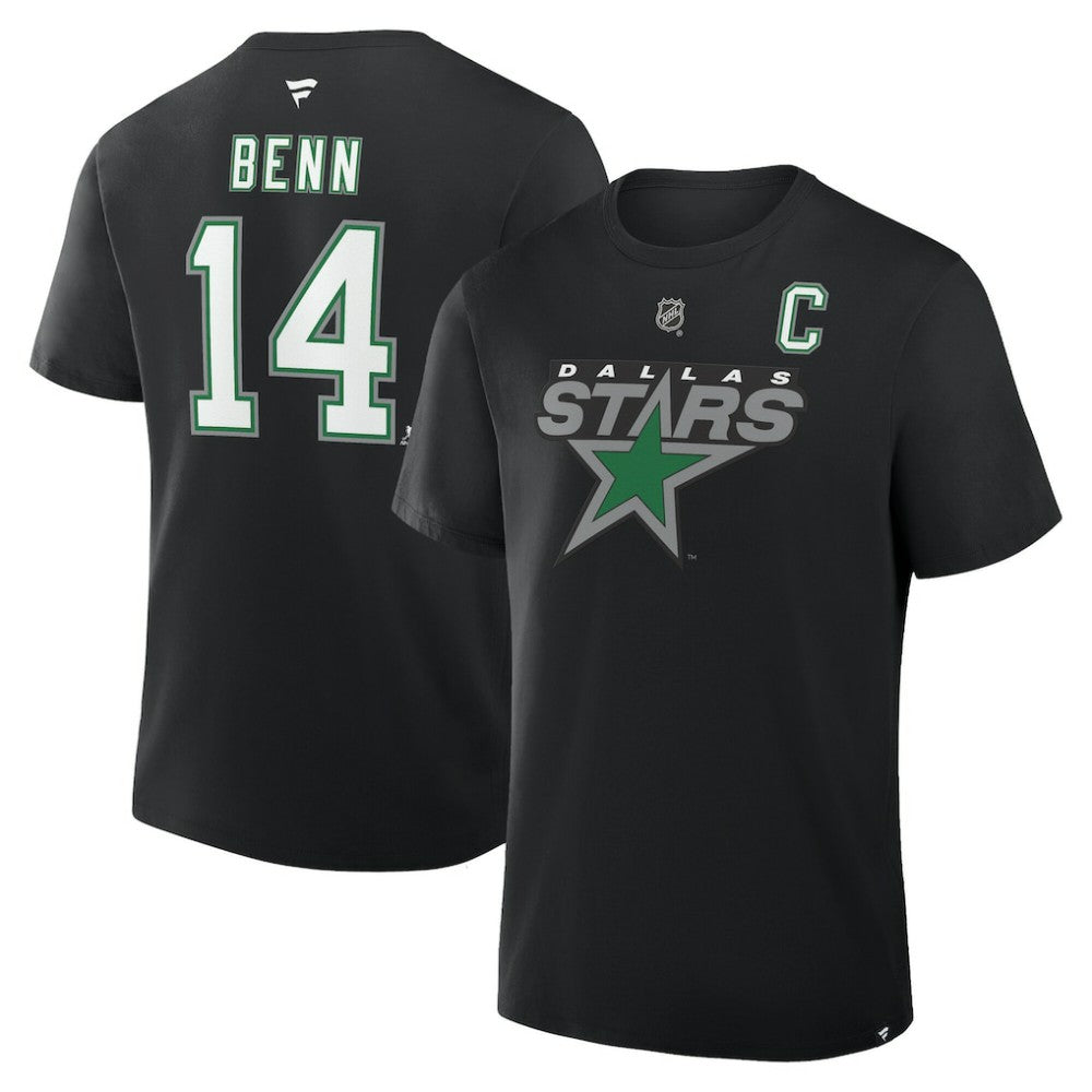 Jamie Benn Dallas Stars - Fanatics Authentic Stack Name & Number T-Shirt Black