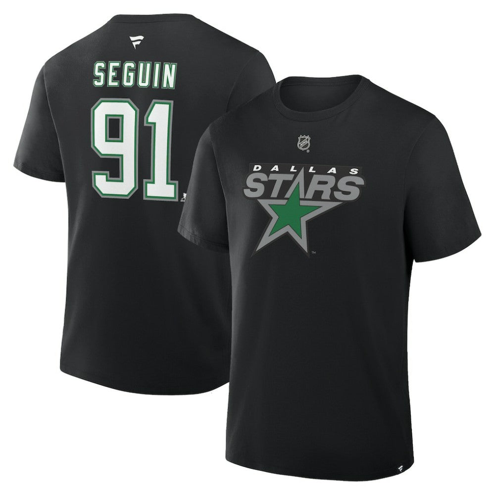 Tyler Seguin Dallas Stars - Fanatics Authentic Stack Name & Number T-Shirt Black