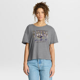 Baltimore Ravens Women's Overplayed Tribute Tri-Blend Boxy T-Shirt Heather Gray - Fanatics