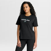 Philadelphia Eagles Women's Fade Legacy T-Shirt Black - Fanatics