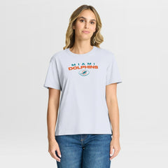 Miami Dolphins Women's Fade Legacy T-Shirt White - Fanatics