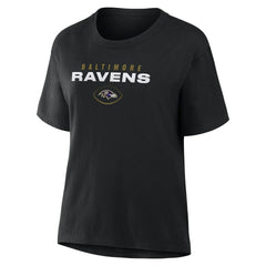 Baltimore Ravens Women's Fade Legacy T-Shirt Black - Fanatics