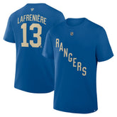 Alexis Lafreniere New York Rangers Fanatics Authentic Stack Name & Number T-Shirt Blue
