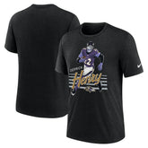 Derrick Henry Baltimore Ravens Player Graphic T-Shirt Heather Black - Nike