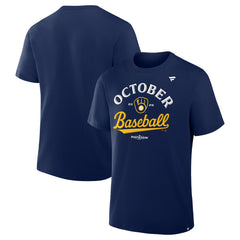 Milwaukee Brewers 2025 MLB Postseason Locker Room T-Shirt for sale