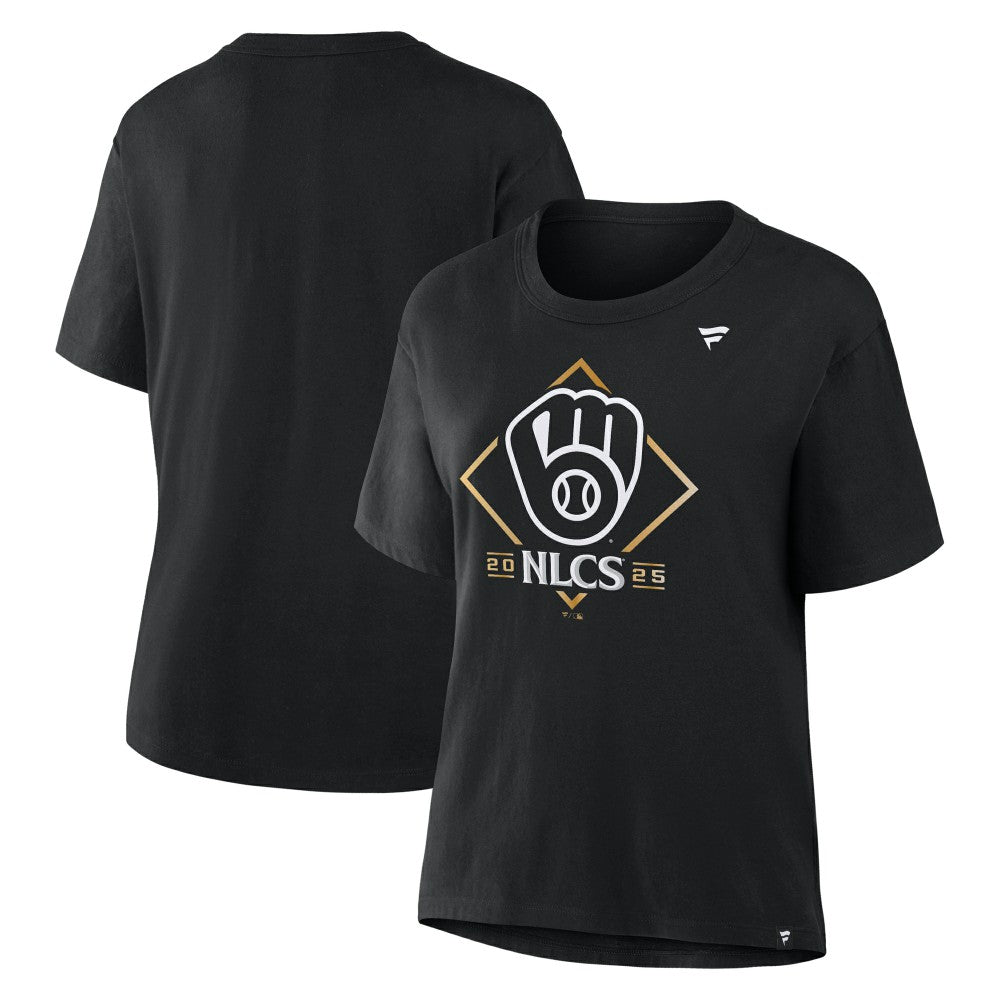 Milwaukee Brewers Fanatics Women's 2025 National League Division Series Champions Locker Room T-Shirt Sale