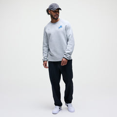 Detroit Lions Tech Fleece Raglan Sweatshirt Heather Gray - Nike
