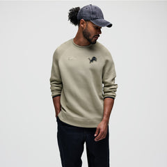 Detroit Lions Tech Fleece Raglan Sweatshirt Olive - Nike