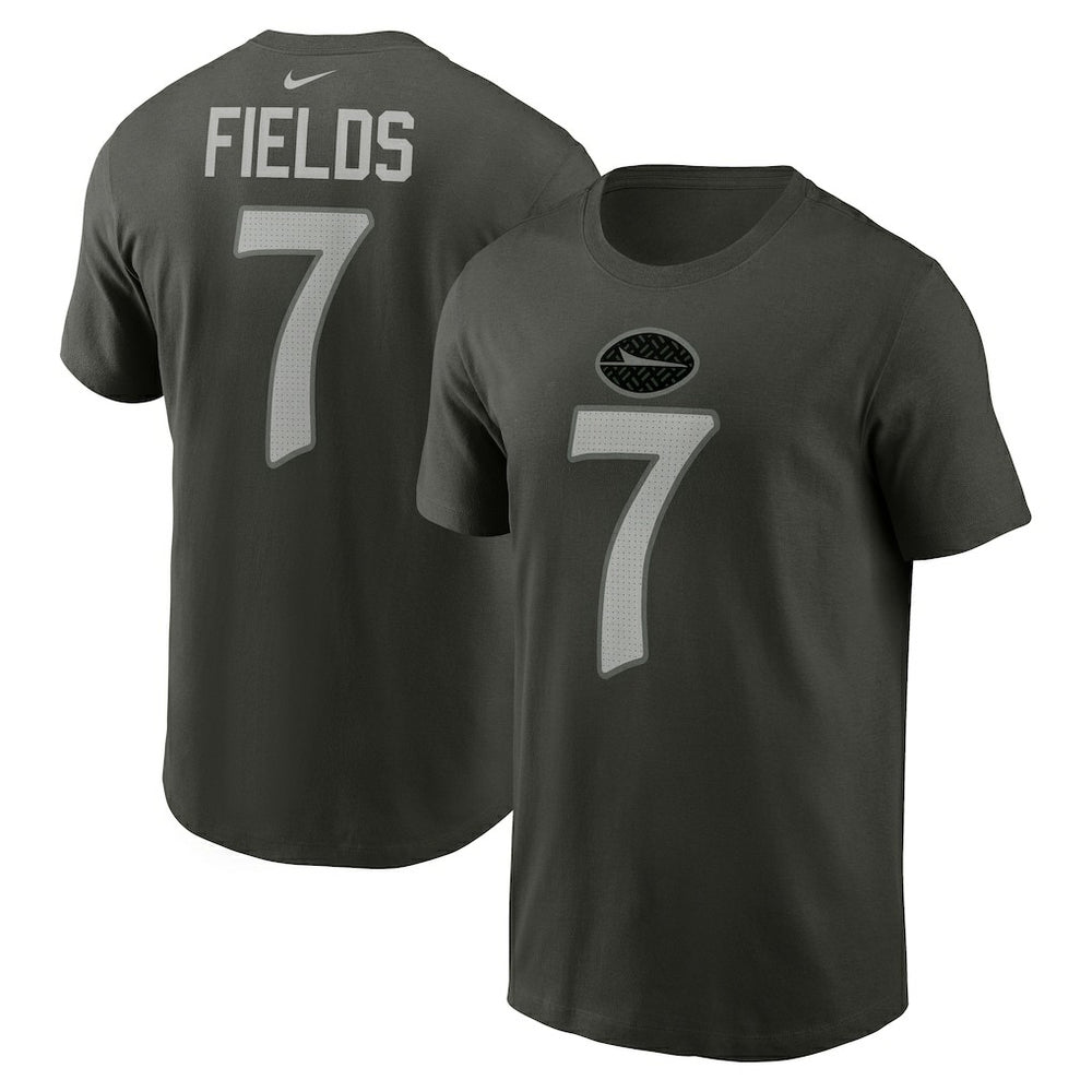 Justin Fields New York Jets 2025 Rivalries Collection Player Name & Number T-Shirt Gotham Green - Nike