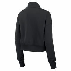 New England Patriots Women's Legacy Phoenix Fleece Cropped Half-Zip Sweatshirt Black - Nike