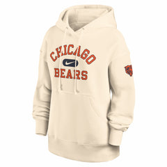 Chicago Bears Women's Oversized Legacy Phoenix Hoodie Natural - Nike