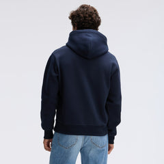 Chicago Bears IconicFleece Flocked Hoodie Navy - Fanatics