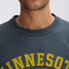 Minnesota Vikings IconicFleece Short Sleeve Sweatshirt Charcoal - Fanatics