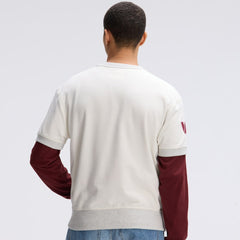 Washington Commanders IconicFleece Short Sleeve Sweatshirt Oatmeal - Fanatics